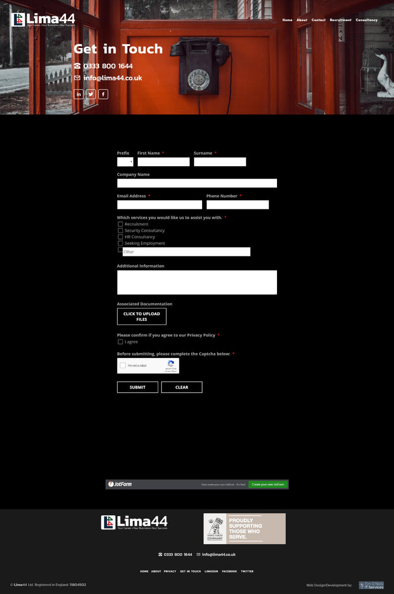 lima44.co.uk Get in Touch