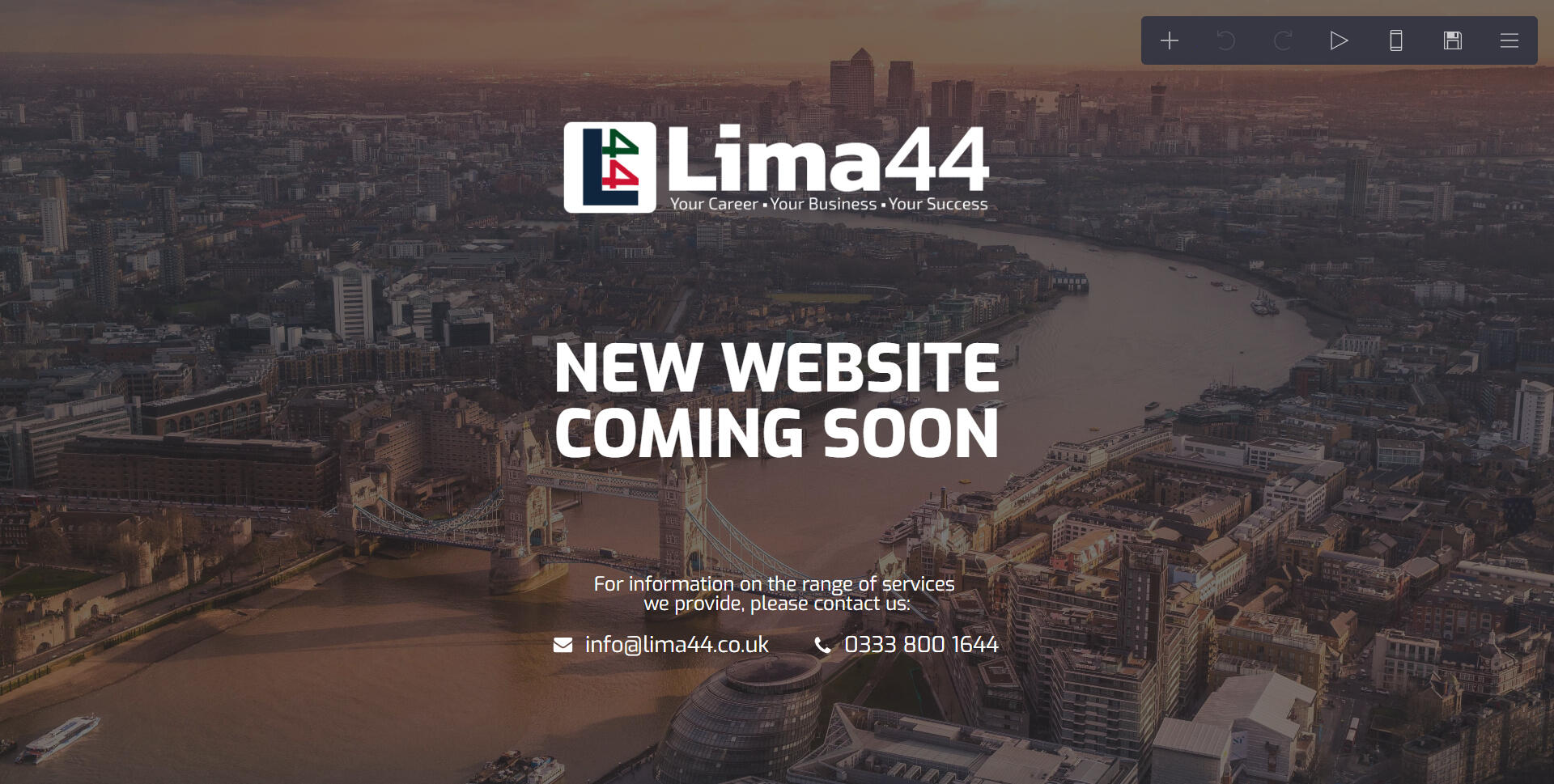 lima44.co.uk Coming Soon Page