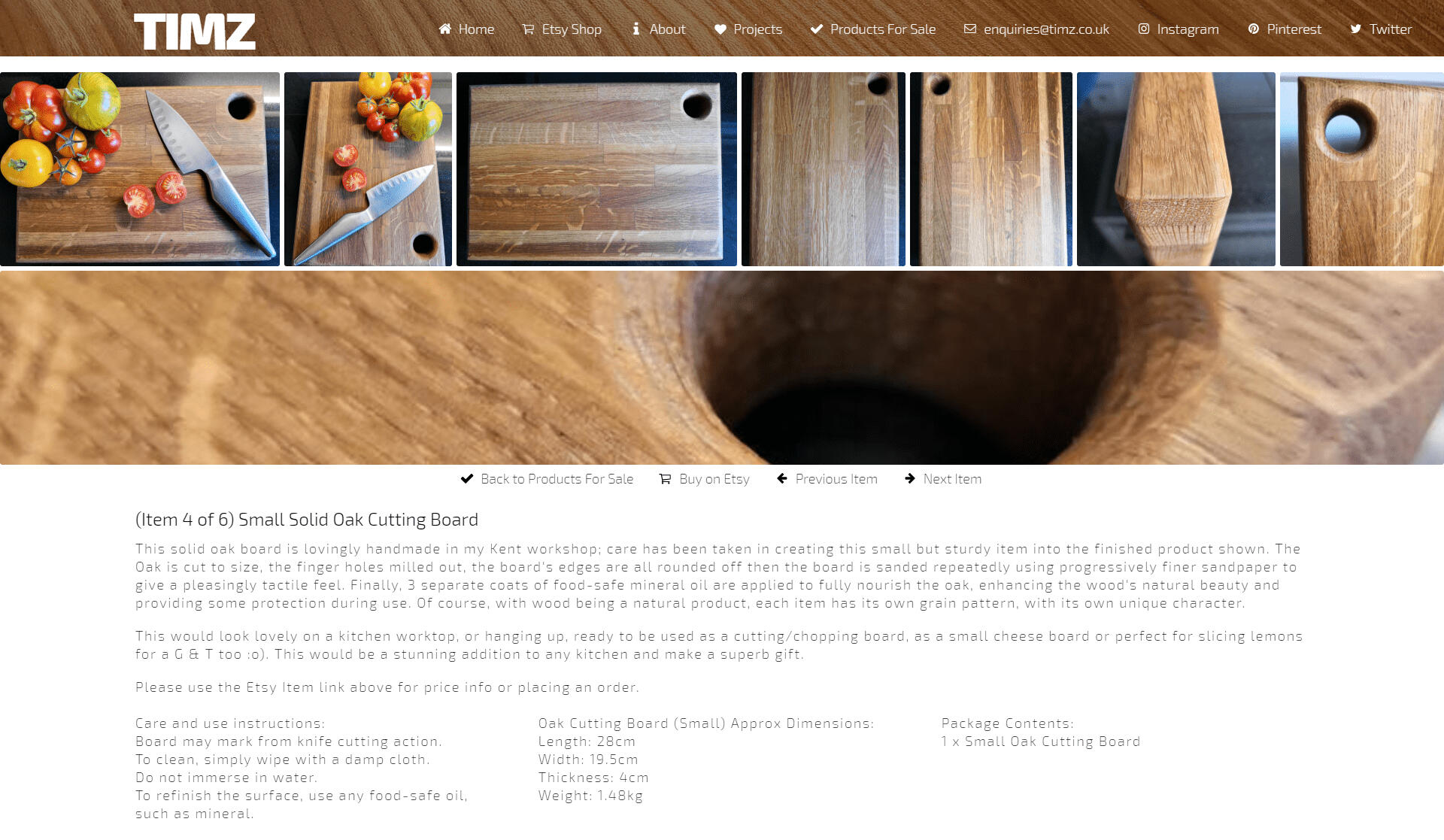 timz.co.uk Product Page 1